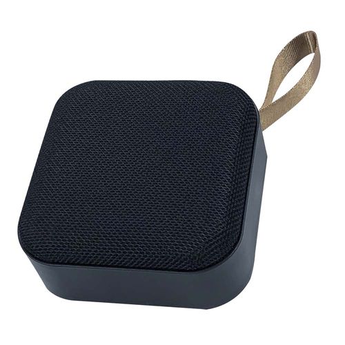 Bocina portátil Bluetooth Richards DSP2044 3W, puerto USB, Mini SD, diseño compacto con asa para transporte, ideal para uso diario, negro