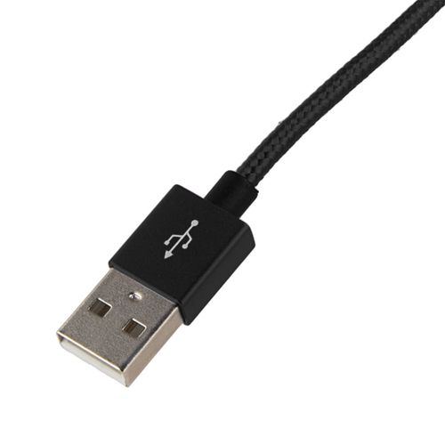 Cable USB Tipo-C a USB G Mobile nylon, 1 metro, negro