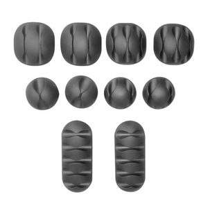 Kit organizador de cables G Mobile 10 piezas, negro