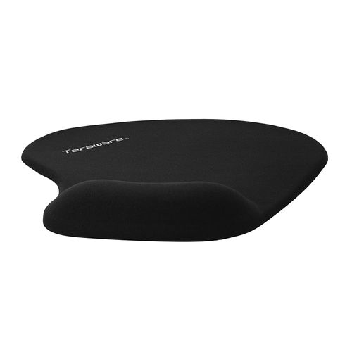 Mouse pad ergonómico WESTMINSTER S, medidas 22cm x 19cm, con soporte de muñeca, color negro