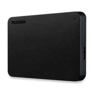 Disco duro externo Toshiba Canvio Basic 2TB, USB 3.0, diseño elegante, negro mate