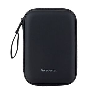Funda rígida Westminster para disco duro, material PU + foam, protección resistente contra impactos, diseño compacto y portátil, negro