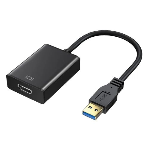 Adaptador Jetion hdmi a usb 3.0, hembra, flexible, negro