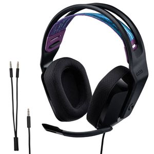 Audífonos gamer Logitech G335 con micrófono, alámbrico, conexión jack 3.5mm, 36 ohms, sensibilidad: 87.5 dB, PC y consolas, negro
