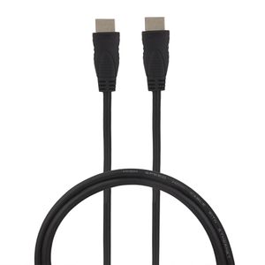 Cable HDMI Westminster de alta velocidad, largo 1.8 m, conectores dorados, compatible con TV, laptops, consolas, señal estable, diseño negro