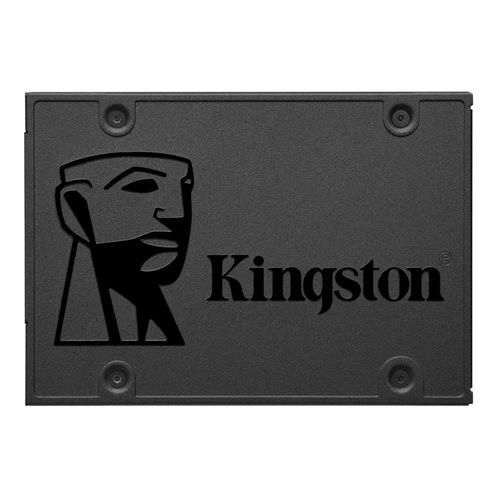 Unidad de estado sólido SSD Kingston A400 480GB de capacidad , factor de forma de 2.5”, SATA3, ideal para portátiles delgados y ligero, negro