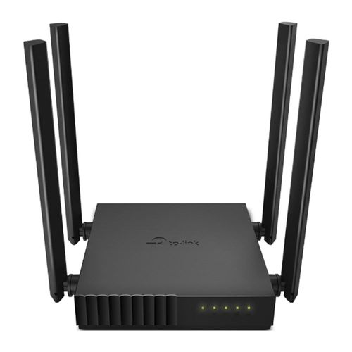 Router TP-Link Archer C50 AC1200, doble banda 2.4/5GHz, 4 antenas externas, Wi-Fi estable, ideal para streaming, gaming, oficina y hogares conectados