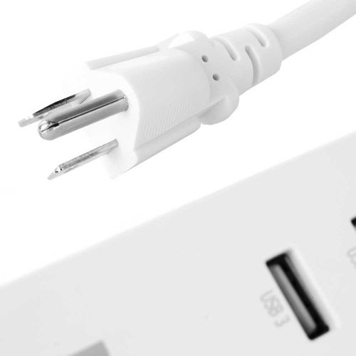 Extensión inteligente Wi-Fi Nexxt 4 tomacorrientes universales y 4 puertos de carga USB 220V 1.8m