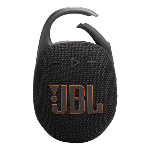 Parlante bluetooth JBL Clip 5 potencia 7W, resistente al agua IP67, hasta 12 horas de reproducción, negro