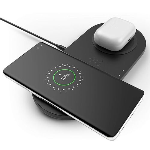 Cargador inalámbrico de auto iBox 15W, para iphone y apple watch, con soporte magnético, negro