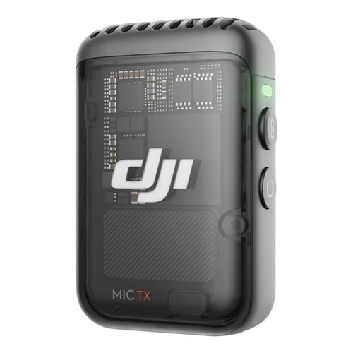 Micrófono inalámbrico DJI Mic 2, audio profesional de bolsillo, grabación 32-bit float, cancelación de ruido, 6 horas, negro