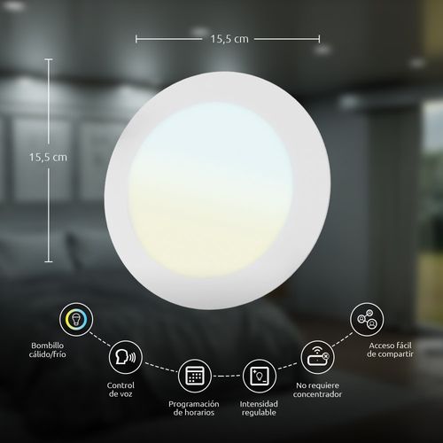 Lámpara de techo Nexxt NHB-W710 empotrable inteligente Wi-Fi
