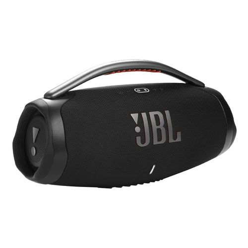 Bocina bluetooth JBL Boombox 3, PartyBoost, potencia 180W, resistente al agua IP67, hasta 24 horas de reproducción, negro