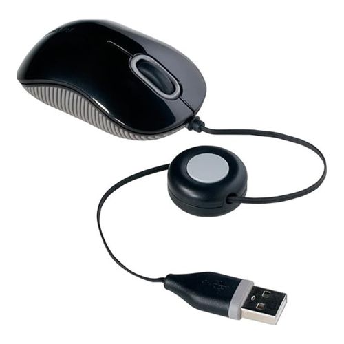 Mouse alámbrico Targus AMU75US USB, 3 botones, negro