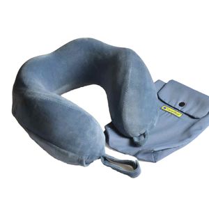 Almohada ergonómica especial Travel Blue viscoelástico, azul