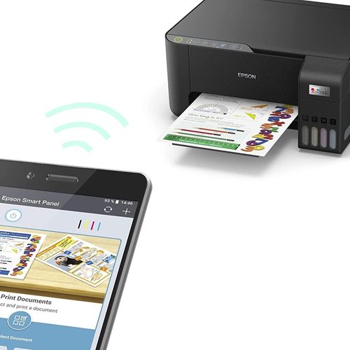 Impresora multifuncional Epson Ecotank L3250 inalámbrica, Wifi, inyección de tinta, con tanques recargables