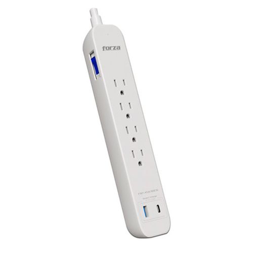 Regulador de voltaje Forza FSP-451USBCW 1625W/500J, 4 salidas, 1-USBA, 1-USBC, 120V/240V