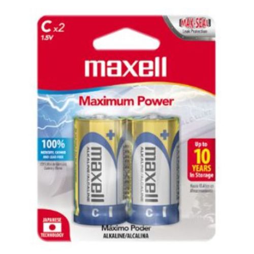 Pilas alcalinas Maxell Tipo C x2
