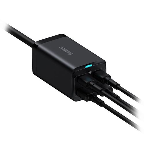 Cargador de pared Baseus GaN3 Pro Desktop 100W 2 puertos USB, 2 puertos tipo C, negro