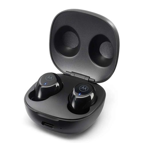 Audífonos bluetooth True Wireless Motorola Moto Buds 105 resistente al agua IPX5, duración máx. 8 horas, control táctil, negro
