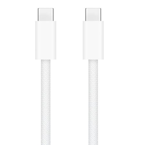 Cable tipo-C a tipo-C Apple, 1m, 60W, trenzado, blanco