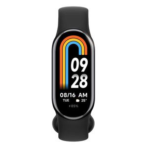 Smartband Xiaomi Band 8 pantalla 1.62", resistente al agua 5ATM, aprox. 14 días de batería, 150 modos deportivos, SPO2, negro