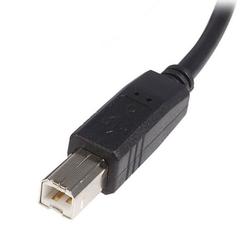 Cable para impresora Startech USB-A a USB-B, macho a macho, 3m, negro