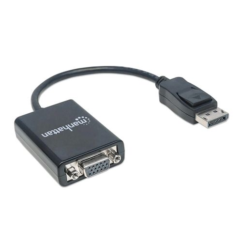 Cable convertidor de Diplayport a VGA, e DisplayPort Macho a VGA HD15 Hembra, 15 cm, negro
