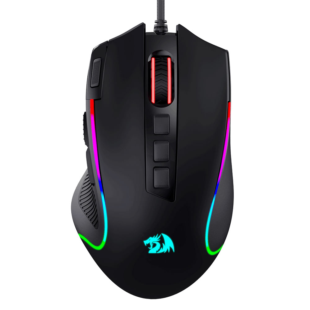 Redragon Mouse Gamer Predator M612 8000 dpi RGB Color Negro - Yeyian