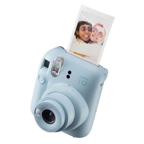 Cámara Fujifilm Instax Mini 12 Exposición automática, lente 60mm, azul pastel