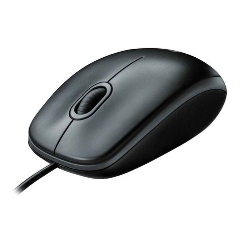 Mouse alámbrico Logitech M90 conexión usb, 1000 dpi, 3 botones, negro