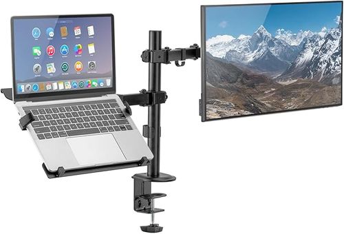 Soporte para Monitor y Laptop Ajustable para Escritorio 17" - 32", hasta 9kg, Negro