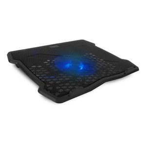 Ventilador para laptop Vorago 15.6" con luz azul, USB, negro