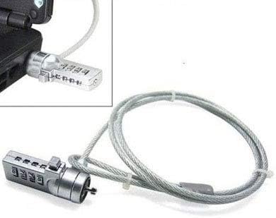 Candado portátil antirrobo para laptop, 1.3 Metros, Acero Inoxidable