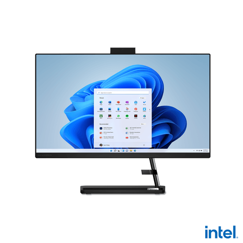 All In One Lenovo, 7ma Gen,Pantalla 23.8",Intel Celeron 7305, Negro