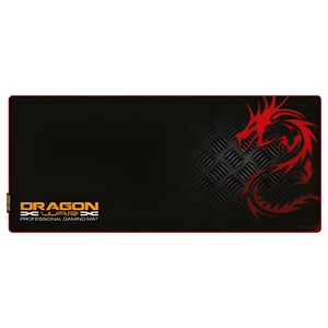 Mouse pad gamer Nextep Dragon XT RGB XL, superficie texturizada, base antideslizante, iluminación RGB, tamaño 80x35 cm, grosor 4 mm, negro/rojo
