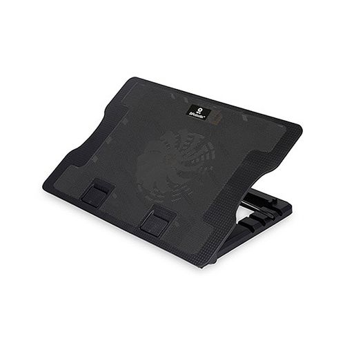 Ventilador para laptop Brobotix 9 a 17", luz led, 5 ángulos ajustables, negro