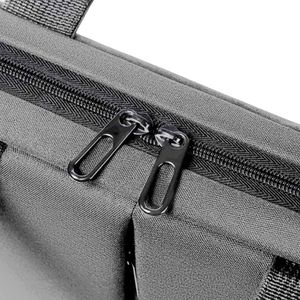 Maletín BRobotix Leader 180112G para laptop hasta 17", con correa acolchada, compartimentos internos y exteriores, diseño elegante, color gris