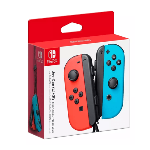 Controles Inalambricos Joy-Con Neon Nintendo Switch Azul con rojo