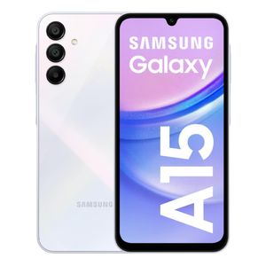 Celular Samsung Galaxy A15 128GB, 4GB RAM, cámara principal 50MP + 5MP + 2MP, frontal 13MP, 6.5", azul claro