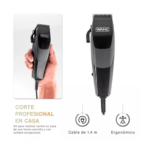 Kit Completo de Corte de Cabello WAHL Cortadoras 17 Piezas,Gris