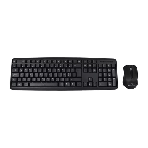 Kit teclado y mouse Perfect Choice PC-201076, alámbrico, Español, USB, negro