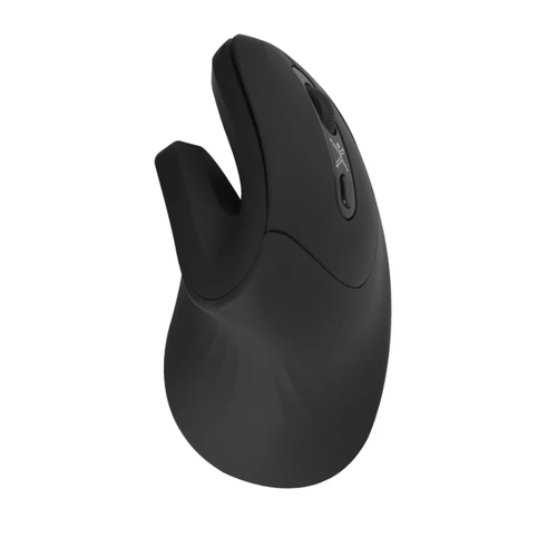 Mouse ergonómico Perfect Choice inalámbrico, USB, 3200DPI, negro