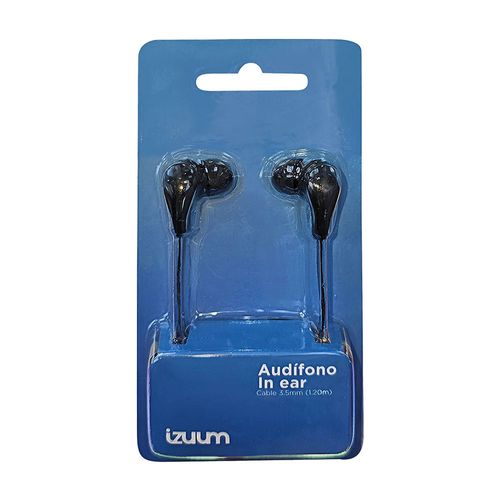 Audífonos in ear sin micrófono PJT-DEP2142 almohadillas de silicona, conector 3.5 mm, negro