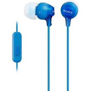 Audífonos in ear con micrófono Sony MDR-EX14APL conexión 3.5 mm, control de música y llamadas, azul