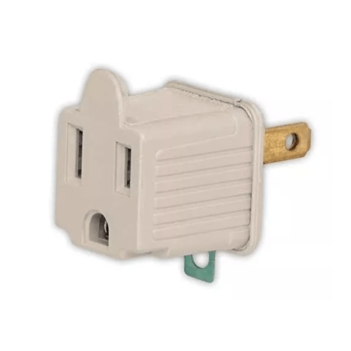 Pack 2 adaptadores 3 a 2 Volteck color gris