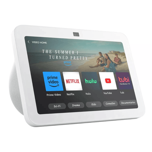 Pantalla Inteligente Echo Show 8, 3.ª generación, modelo de 2023,Con audio espacial, hub de Casa Inteligente y Alexa, Blanco