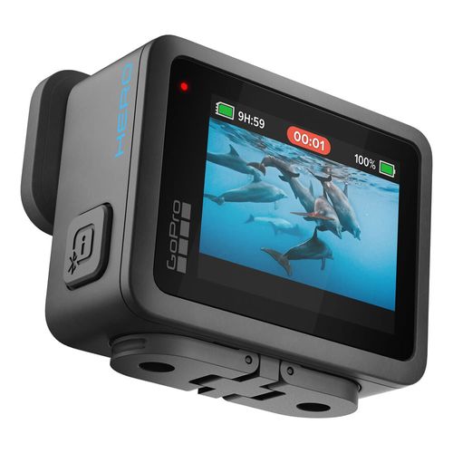 Cámara de acción GoPro Hero compacta grabación en 4K, fotos de 12MP, pantalla táctil, batería 1255 mAh, puerto USB-C