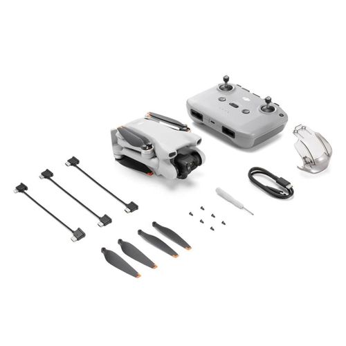 Drone DJI Mini 3 (GL) grabación en 4K, fotos de 48MP, distancia máx. 10 km, tiempo de vuelo 38 min, 38 km/h de resistencia al viento