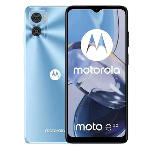 Celular Motorola Moto e22 4G 32GB, 3GB RAM, cámara principal 16MP, frontal 5 MP, 6.5", azul
